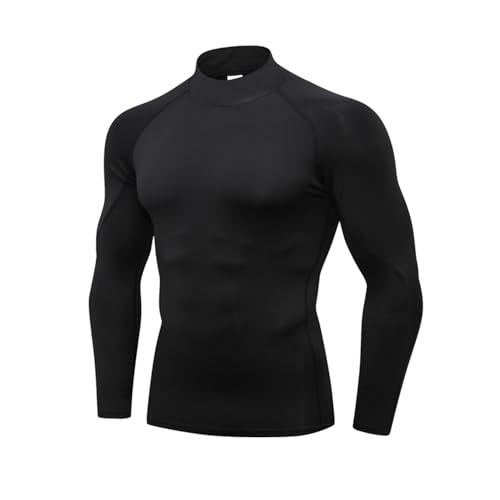 Amazon.com: LANBAOSI 3 Pack Mens Mock Turtleneck Compression